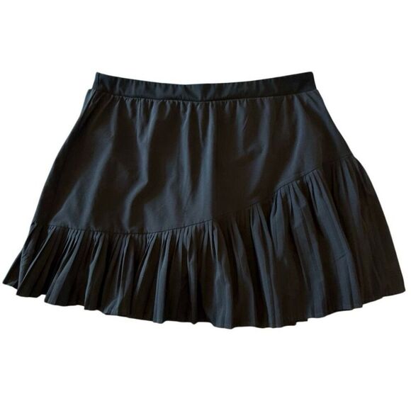 Spanx Get Moving Yes Pleats Pull-on Athletic Tennis Skorts Black XL - Picture 1 of 6